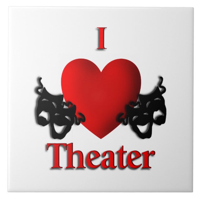 I Heart Theatre Tile (Front)