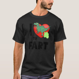 I Heart To Fart Far Kids & Adults Dinosaur Fart T-Shirt