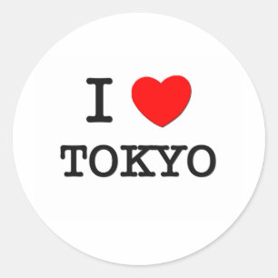 I Heart TOKYO Classic Round Sticker