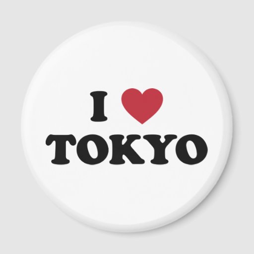 I Heart Tokyo Japan Fridge Magnets | Zazzle