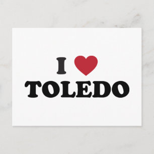 I Heart Toledo Ohio Postcard