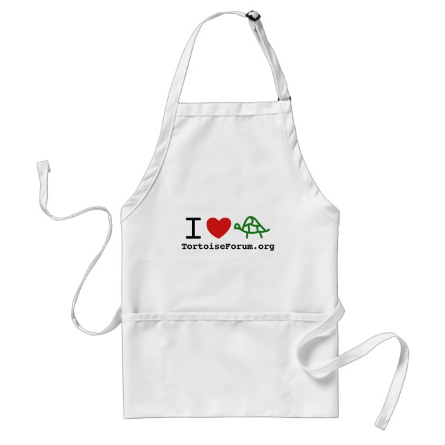 I Heart Tortoises Apron (Front)