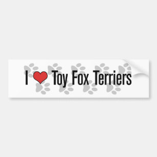 I (heart) Toy Fox Terriers Bumper Sticker
