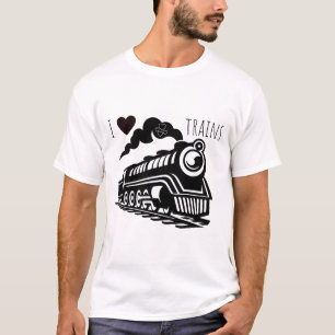 I Heart Trains T-Shirt