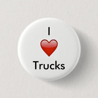 I [Heart] Truck 3 Cm Round Badge