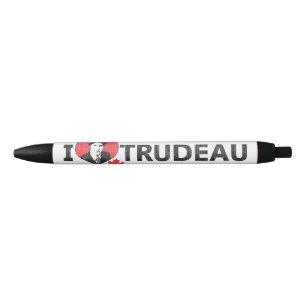 I Heart Trudeau Black Ink Pen