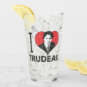 I Heart Trudeau Glass