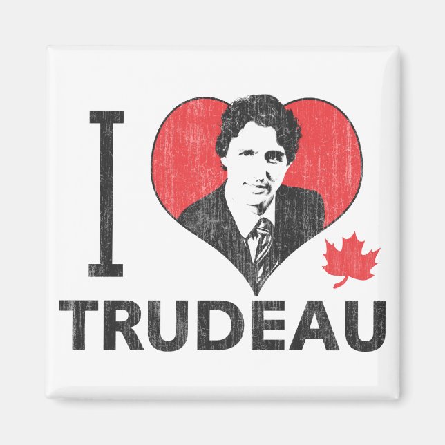 I Heart Trudeau Magnet (Front)