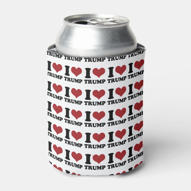 I Heart Trump for President Can Cooler (Can Front)