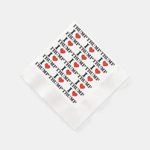 I Heart Trump Napkin