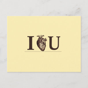 I Heart U Postcard