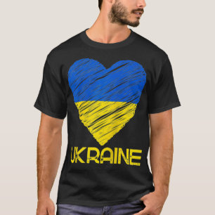 I Heart Ukraine Flag Tee  I support Ukrainians Sta