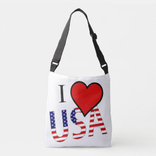 I Heart USA overlay cbbcn Crossbody Bag