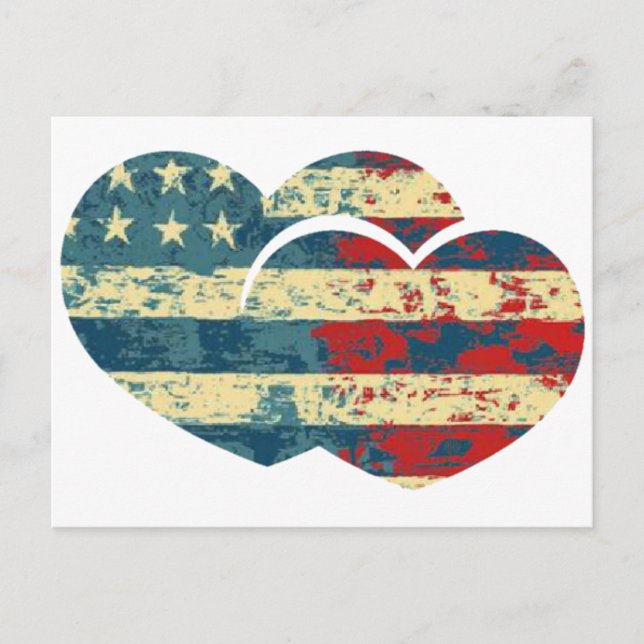 I Heart USA Postcard (Front)