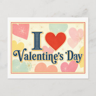 "I [Heart] Valentine's Day" Postcard