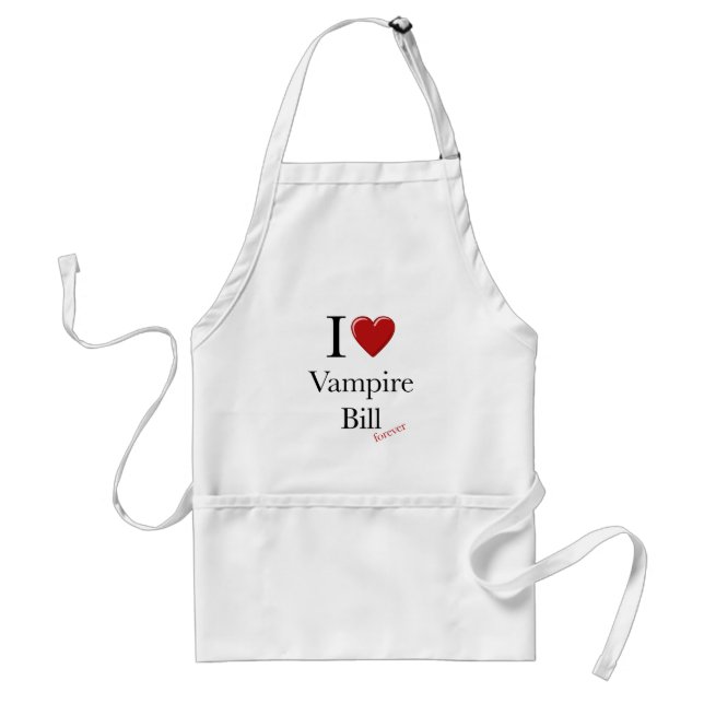 I heart Vampire Bill aprons (Front)