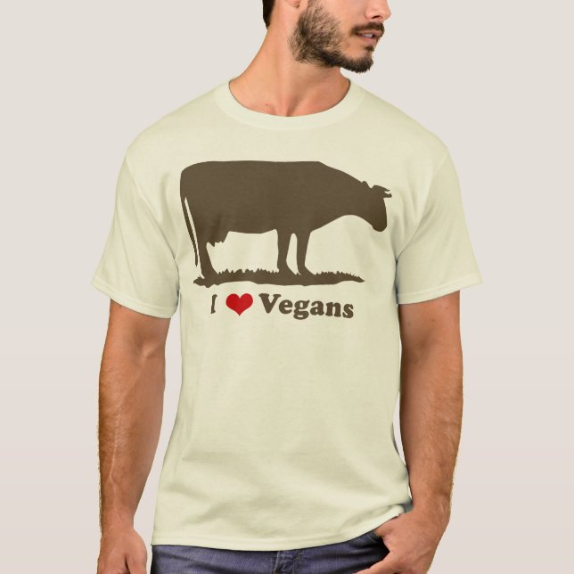 I heart Vegans T-Shirt (Front)