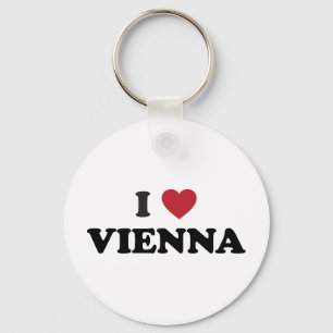 I Heart Vienna Austria Key Ring