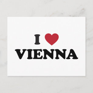 I Heart Vienna Austria Postcard