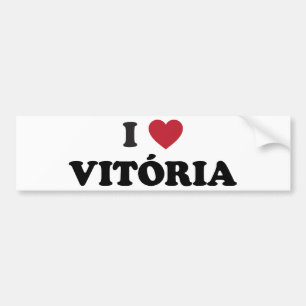 I Heart Vitória Brazil Bumper Sticker