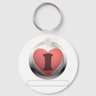 I heart Volleyball- add your words Key Ring