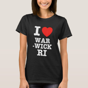 I Heart Warwick Rhode Island RI Love T-Shirt