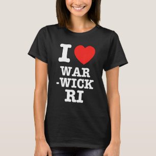 I Heart Warwick Rhode Island RI Love T-Shirt