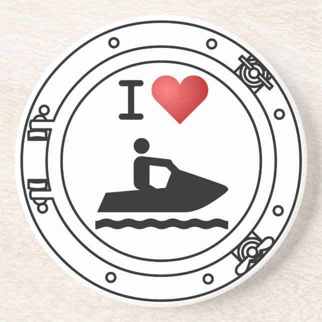 I Heart Waverunners Coaster (Front)
