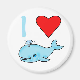 I Heart Whales Products Magnet