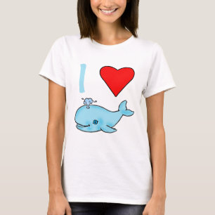 I Heart Whales Products T-Shirt
