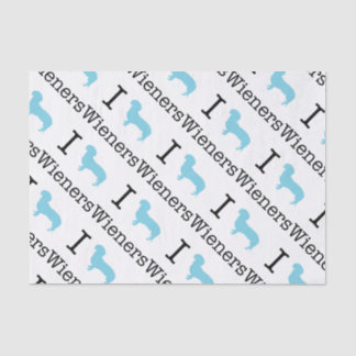 I Heart Wieners Tissue Paper