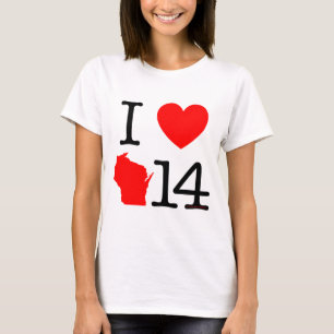 I Heart Wisconsin 14 T-Shirt