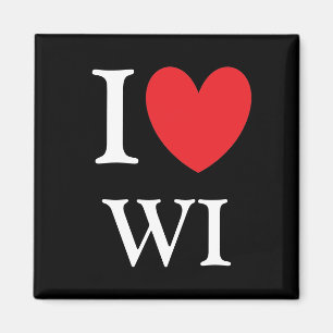 I Heart Wisconsin Magnet