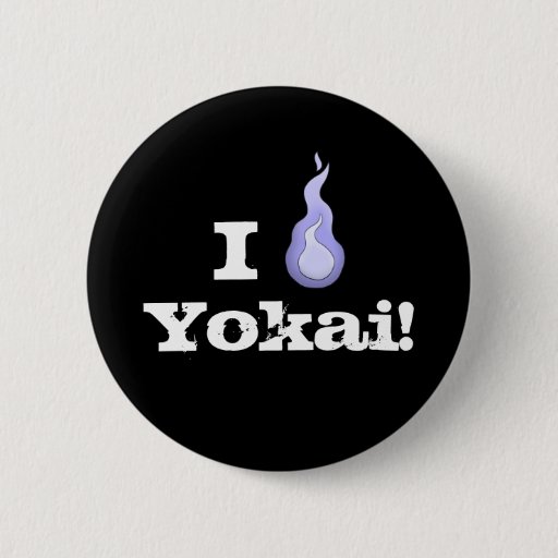 Image of I Heart Yokai! Hitodama Fireball 6 Cm Round Badge