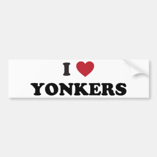 I Heart Yonkers New York Bumper Sticker