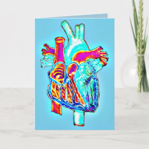 "I Heart You" Anatomical Heart Greeting Card