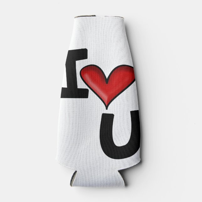 I heart you bottle cooler (Front)