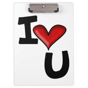 I heart you clipboard