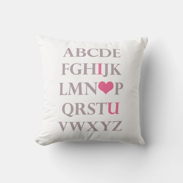 i heart you cushion (Front)