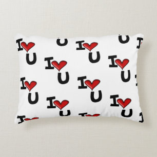 I heart you decorative cushion