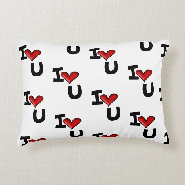 I heart you decorative cushion (Front)