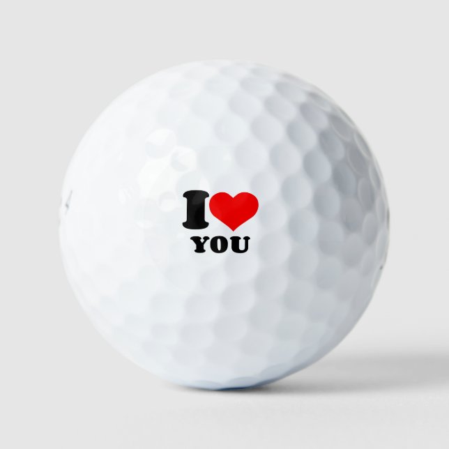 I HEART YOU GOLF BALLS (Front)