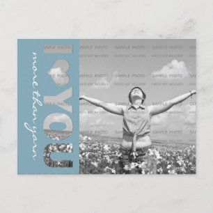 I Heart You Personalised Photo Postcard Template