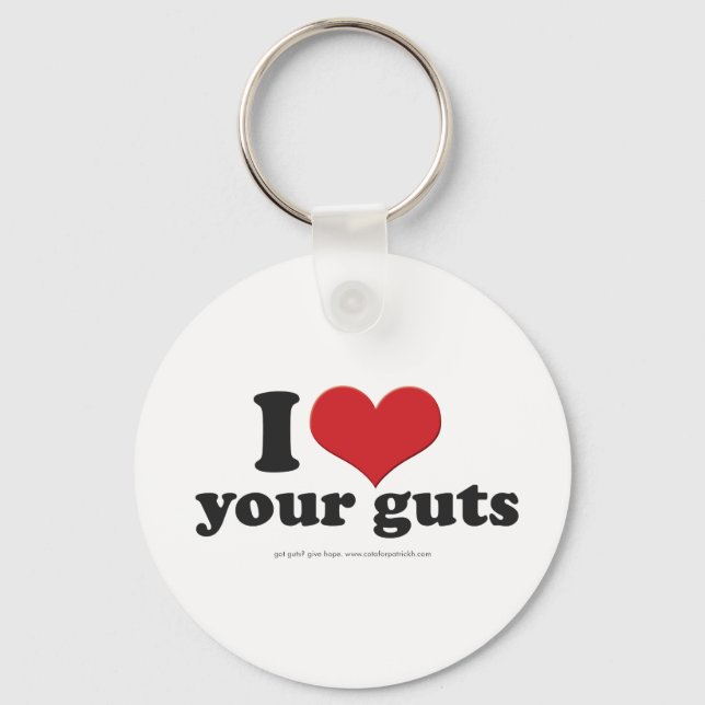 I heart your guts key ring (Front)