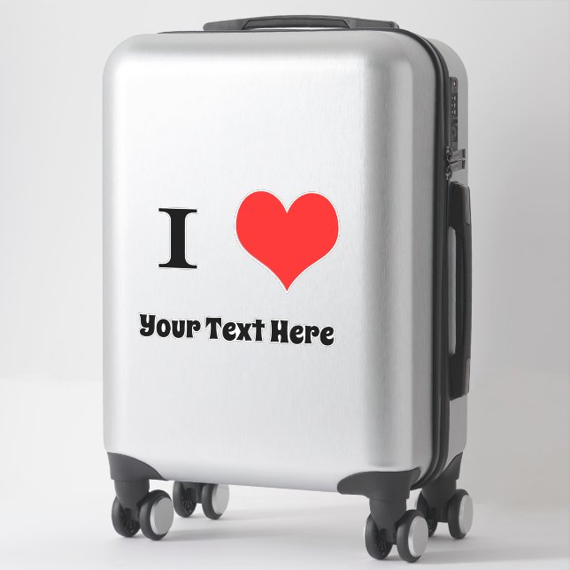 I heart - your text (Suitcase)