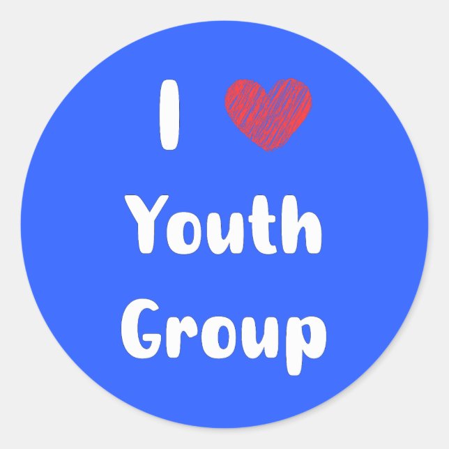 I Heart Youth Group Sticker (Front)