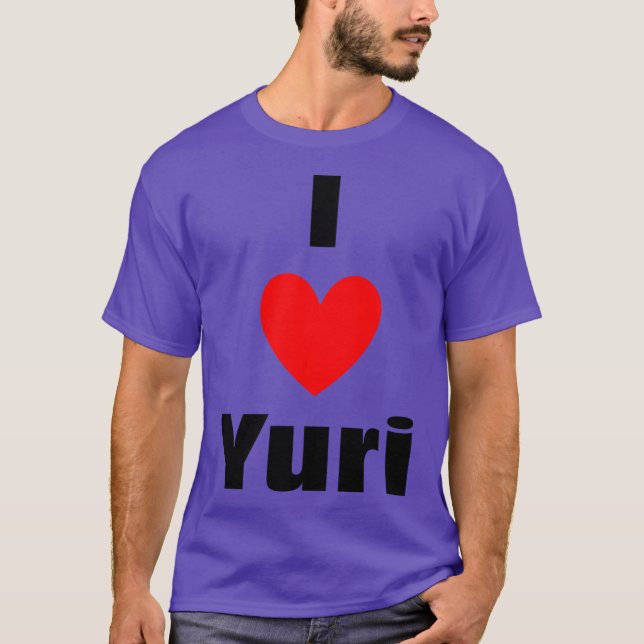 I Heart Yuri girl vintage T-Shirt (Front)