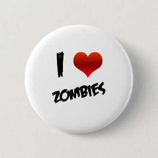 I Heart Zombies 6 Cm Round Badge