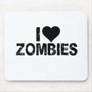 I [HEART] ZOMBIES MOUSE MAT