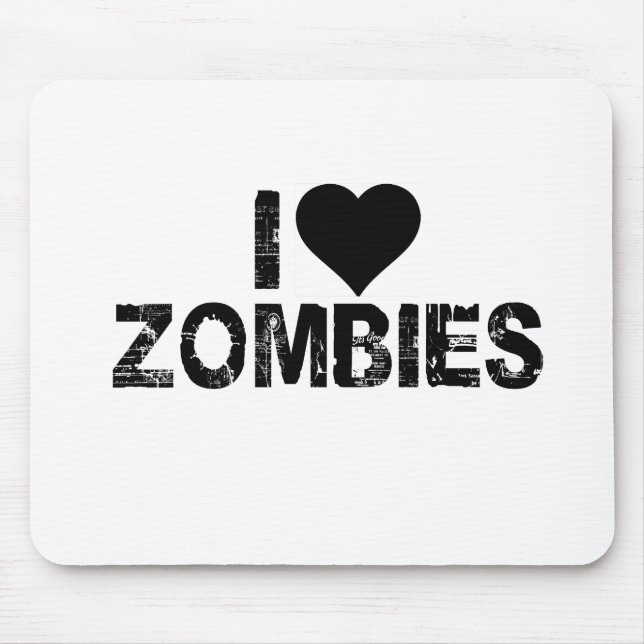I [HEART] ZOMBIES MOUSE MAT (Front)